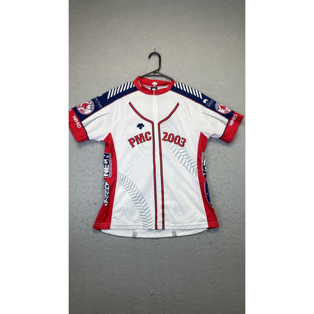 Vintage Boston Red Sox Jersey Mens XL MLB Baseball Pan-Mass 2003 Cycling 2000s